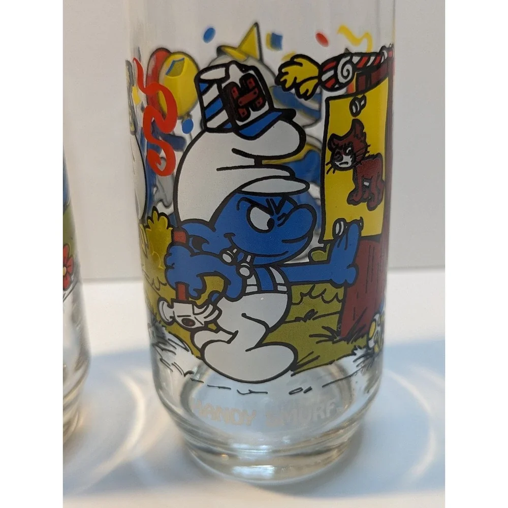 Smurf glasses vintage‎
